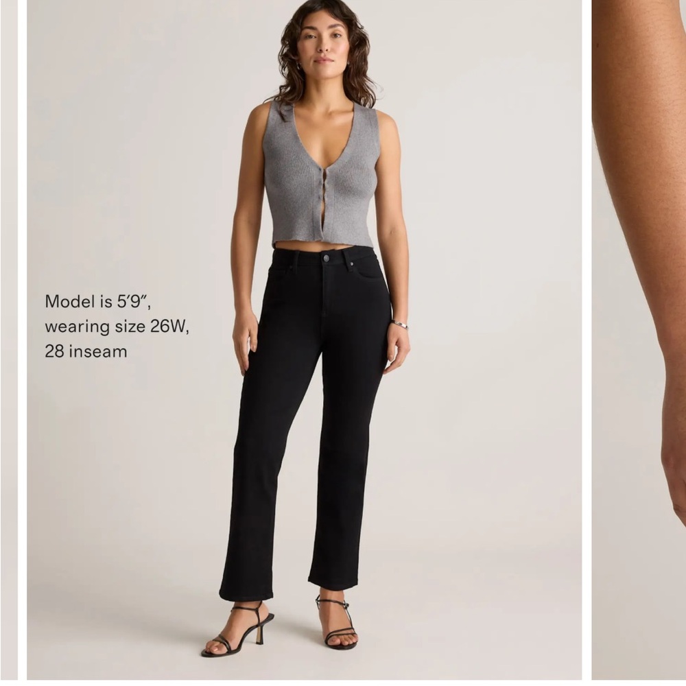 {QUINCE}  Bella Straight-Leg Jeans 26x26 - Picture 2 of 12